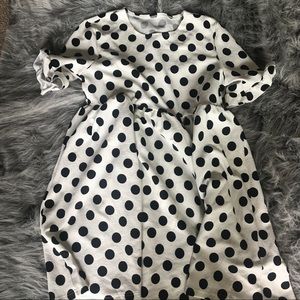 Polka Dot Peplum Dress